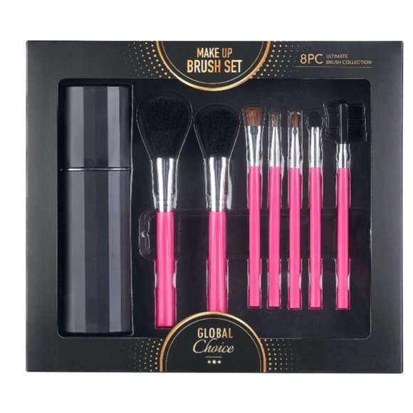 Moda Other - Ultimate 8-Piece Pink Make-Up Brush Set